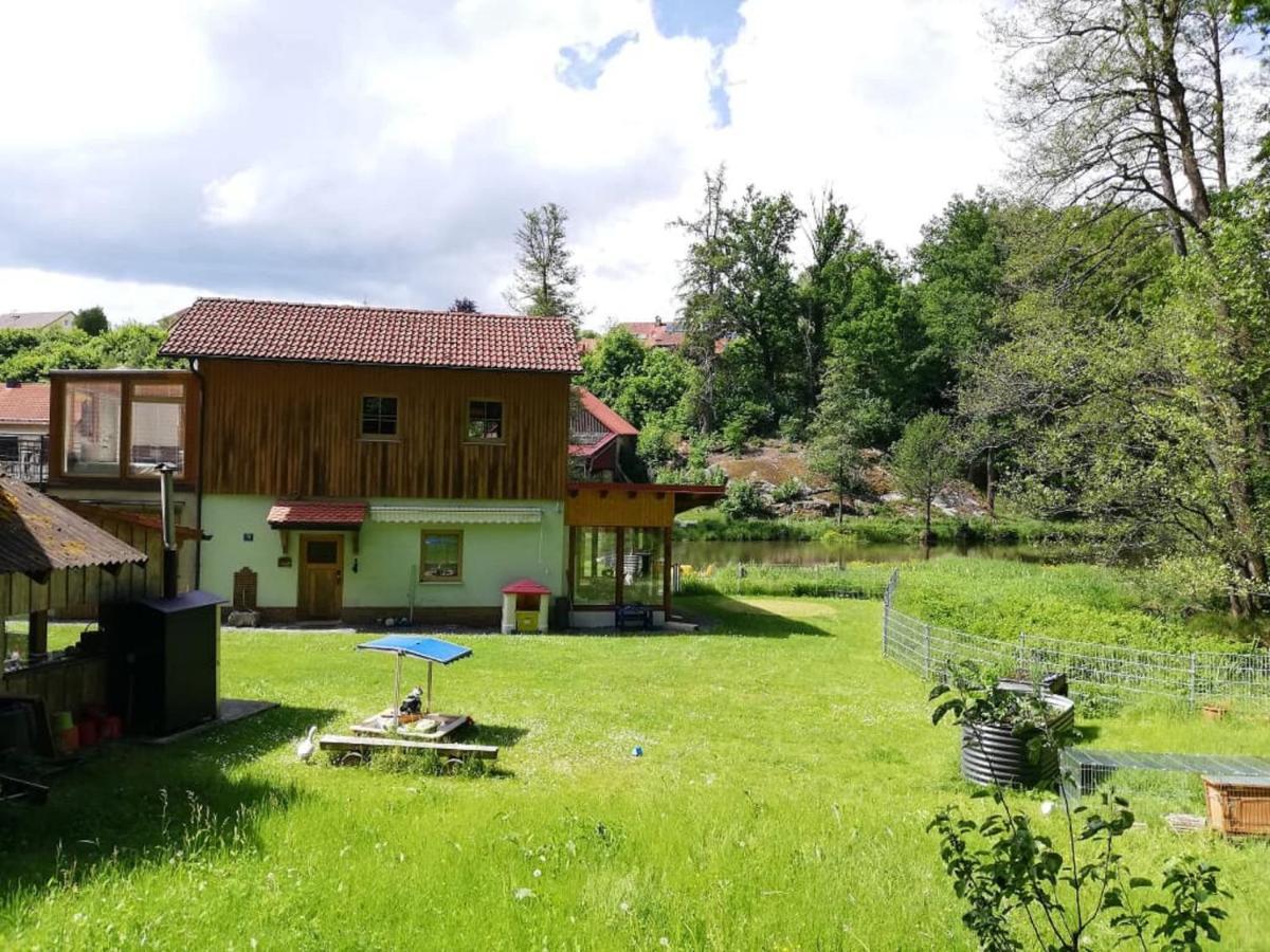 Ferienwohnung und Sommerhaus unter der Burg Falkenberg  Exterior foto