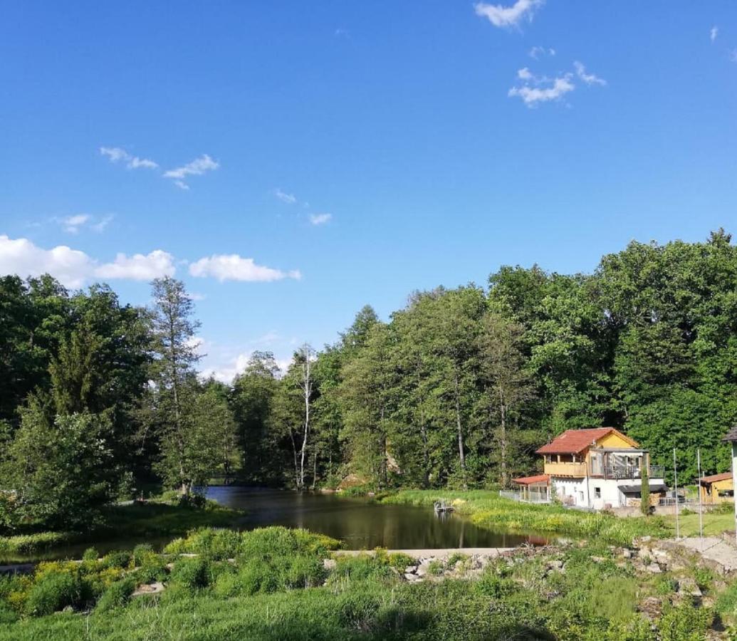 Ferienwohnung und Sommerhaus unter der Burg Falkenberg  Exterior foto