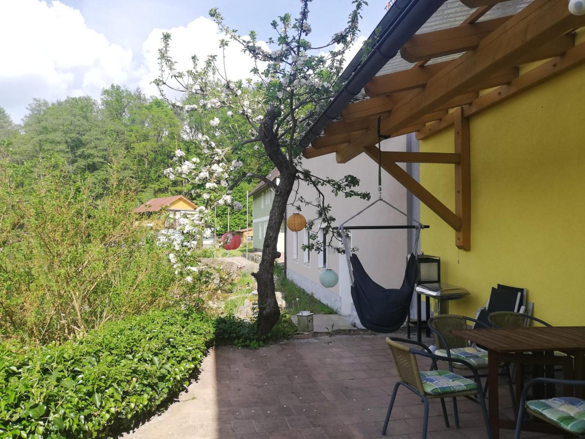 Ferienwohnung und Sommerhaus unter der Burg Falkenberg  Exterior foto